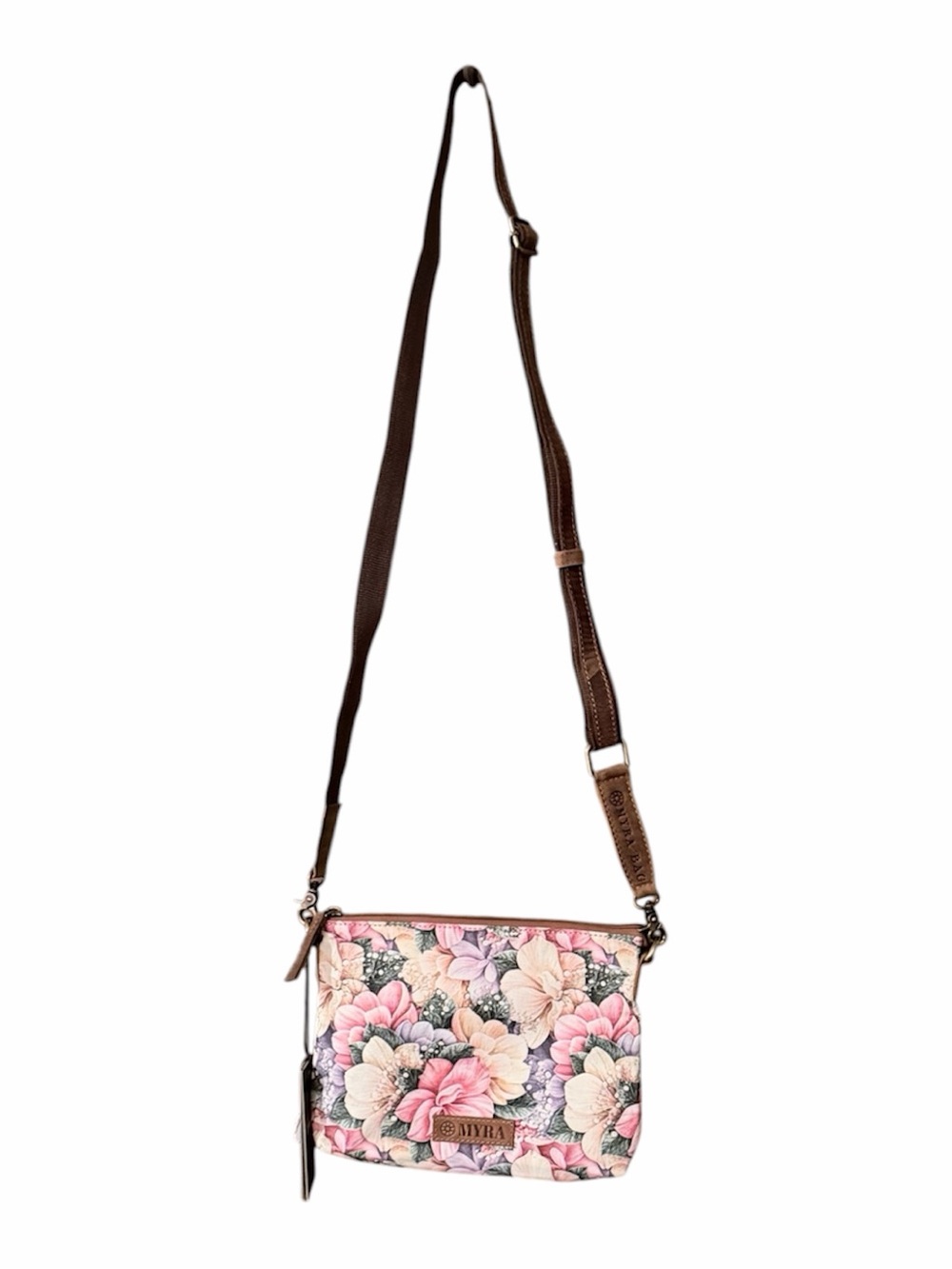 Myra Bag Wildflower Trail Cotton & Leather Crossbody
